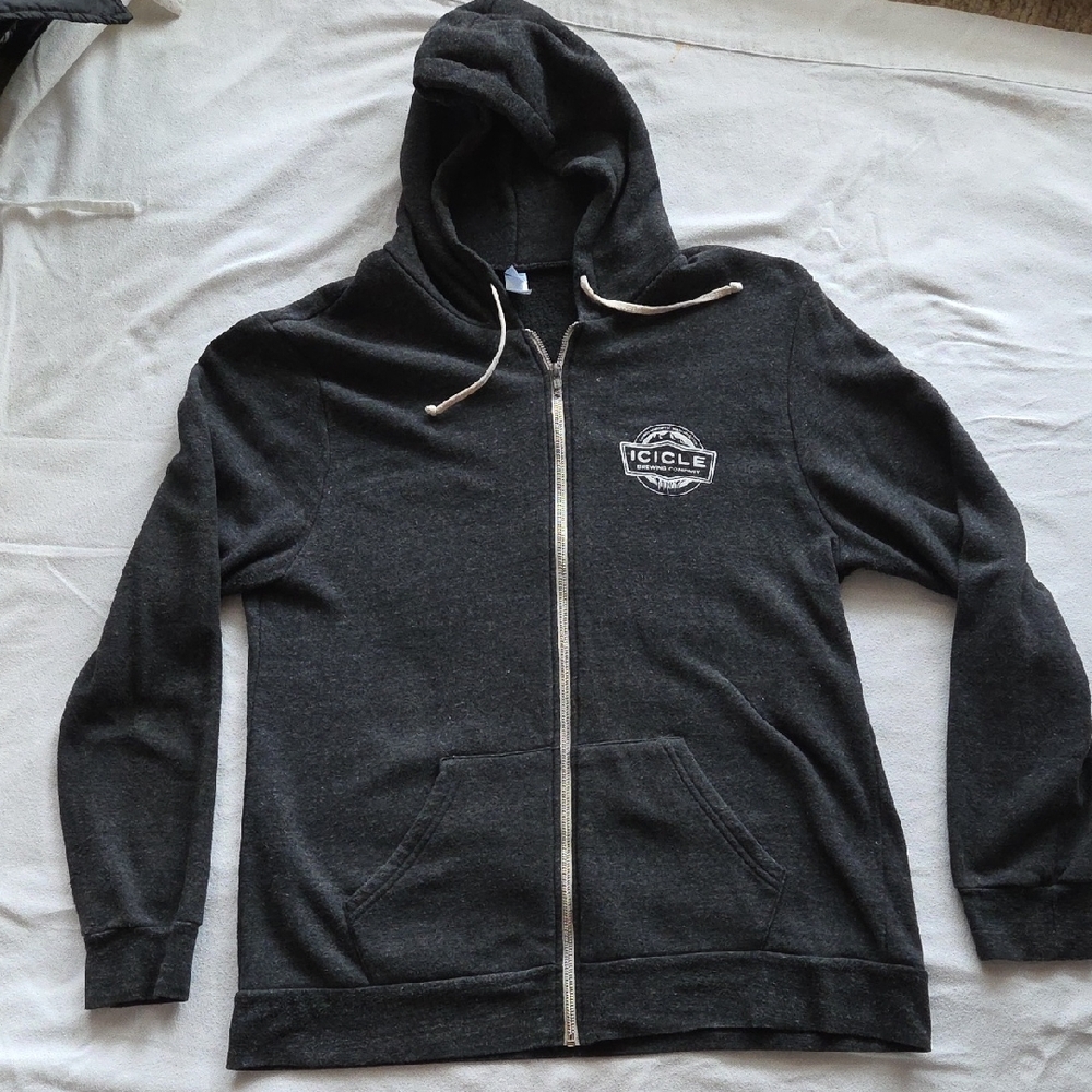 Alternative Men's Charcoal Zip-Up Hoodie